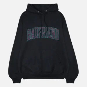 Bad Friend Arch Pullover Hoodie Black