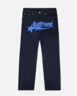 Bad Friend Latter Printed Jeans Black