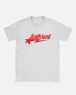 Bad Friend Letter Print Shirt White/Red