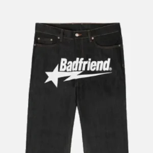 Bad Friend Star Jeans – White